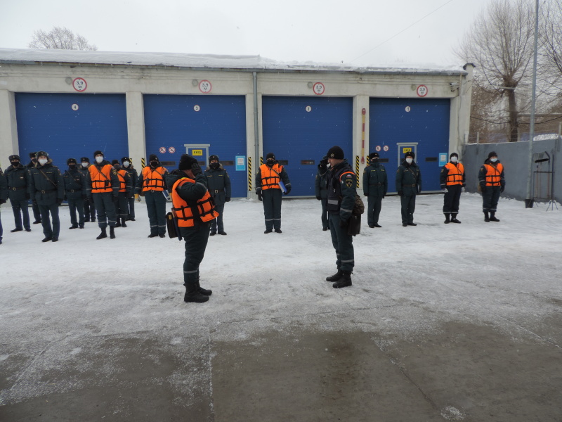 Проверка готовности аэромобильной группировки (АМГ) спасательного центра