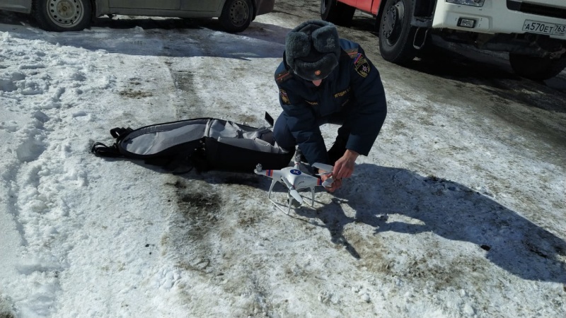 Проведена воздушная разведка с использованием беспилотного авиационного судна