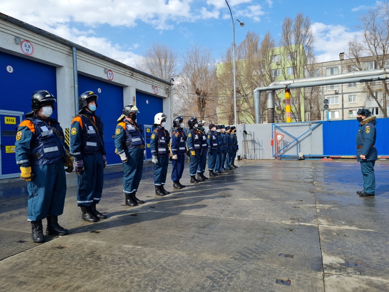 Проверка готовности аэромобильной группировки (АМГ) спасательного центра для ликвидации ЧС, обусловленных природными пожарами