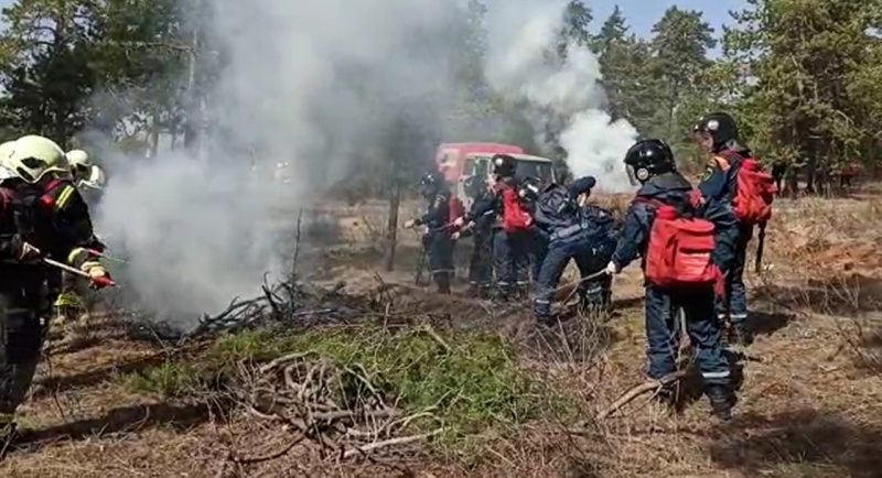 3 этап командно-штабного учения: ликвидация природных пожаров