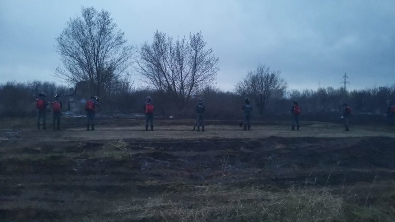 Группировка Волжского спасательного центра привлекалась к тушению пожара