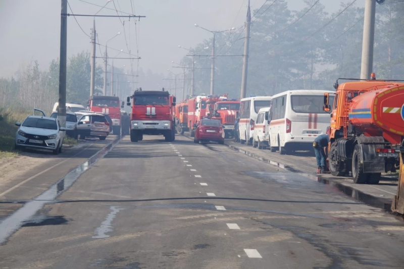 Ликвидация крупного лесного пожара в Самарской области