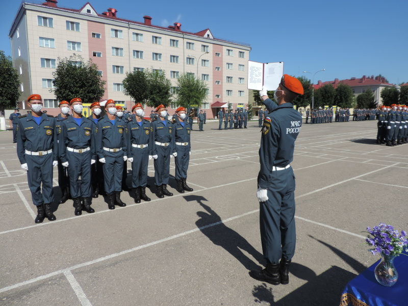 Принятие присяги в Волжском спасательном центре