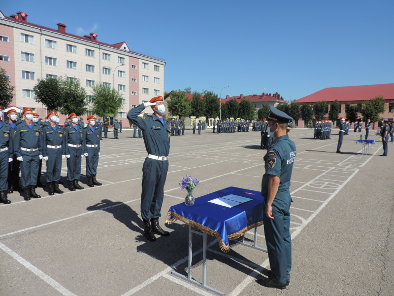 Принятие присяги в Волжском спасательном центре
