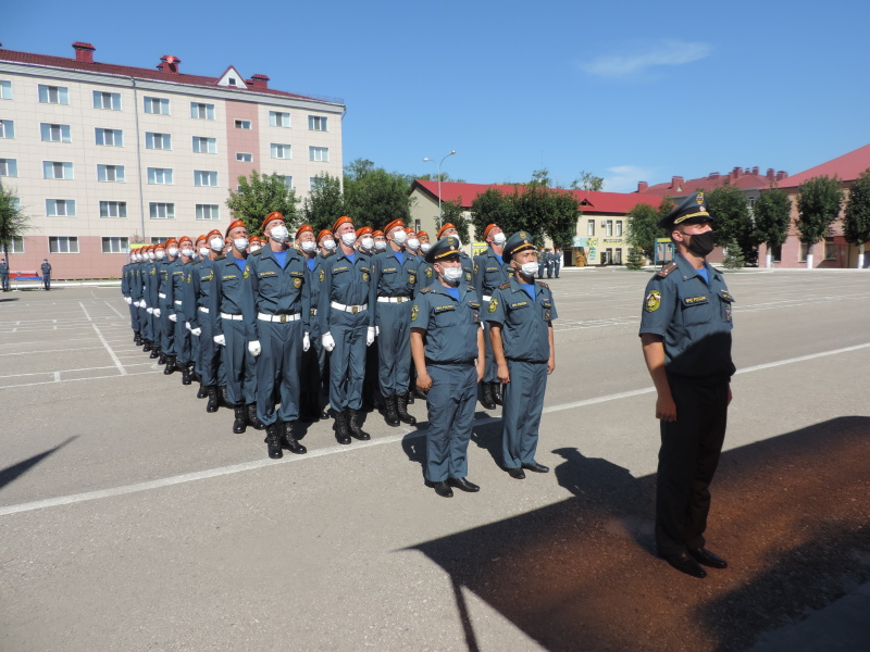Принятие присяги в Волжском спасательном центре