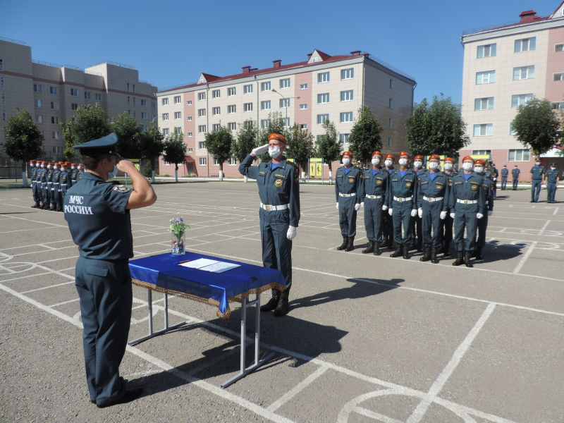 Принятие присяги в Волжском спасательном центре