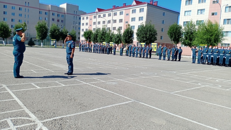 Принятие присяги в Волжском спасательном центре