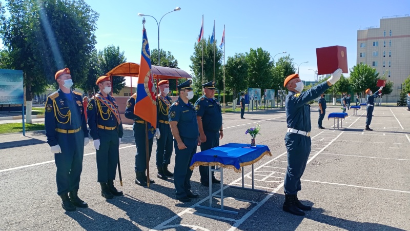 Принятие присяги в Волжском спасательном центре