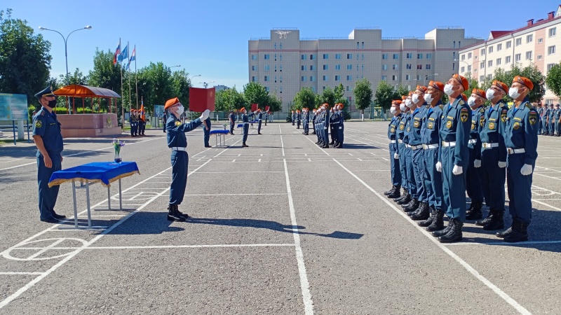 Принятие присяги в Волжском спасательном центре
