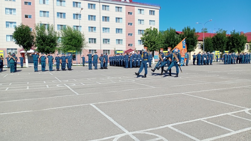 Принятие присяги в Волжском спасательном центре