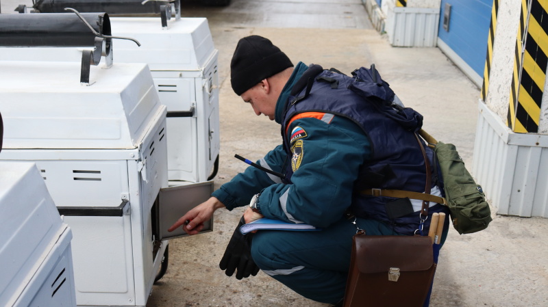 Проверка готовности мобильных пунктов обогрева к действиям по предназначению в осенне-зимний период 2021-2022 годов