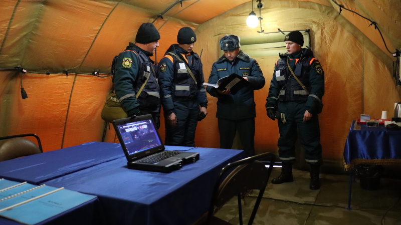 Проверка готовности мобильных пунктов обогрева к действиям по предназначению в осенне-зимний период 2021-2022 годов