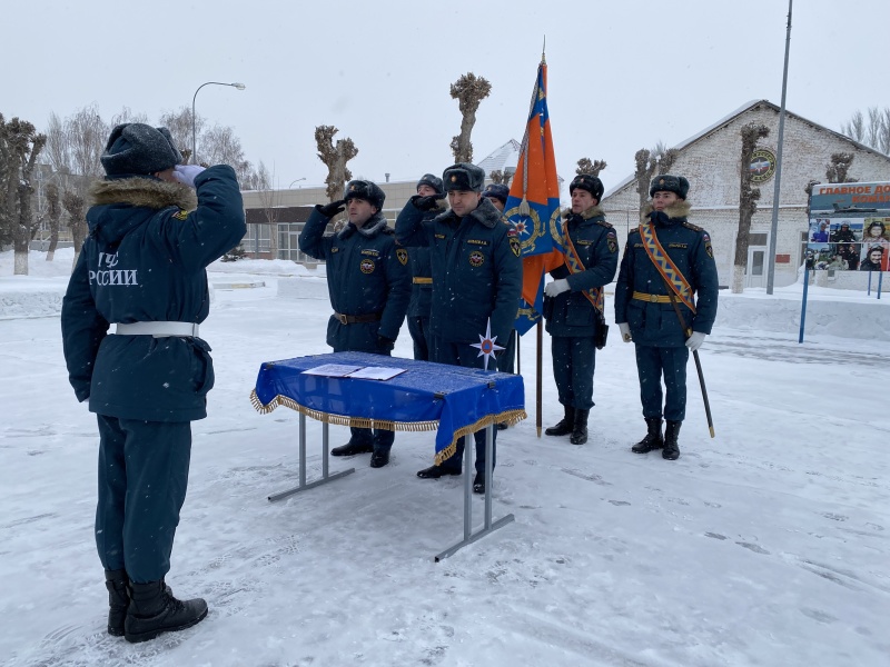 В ФГКУ «Волжский СЦ МЧС России» прошла торжественная церемония принятия присяги