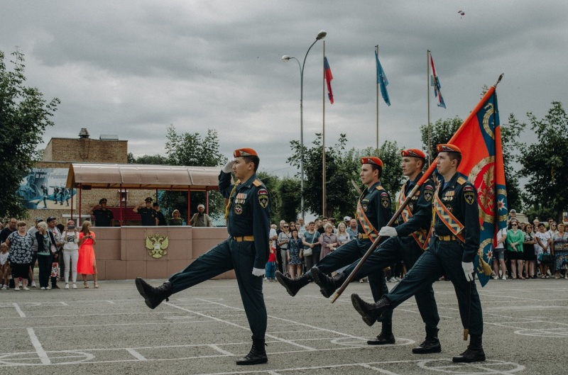 В ФГКУ «Волжский СЦ МЧС России» прошла торжественная церемония принятия военной присяги