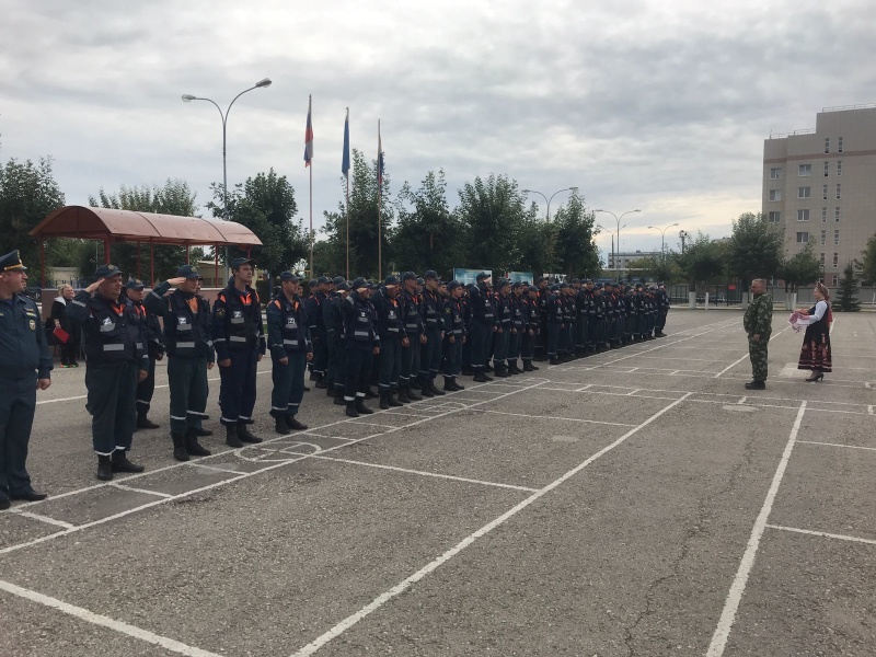 Встреча личного состава аэромобильной группировки из служебной командировки