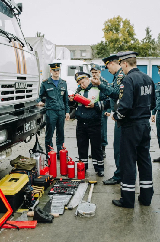 Проведение технического осмотра транспортных средств в ФГКУ «Волжский спасательный центр МЧС России»