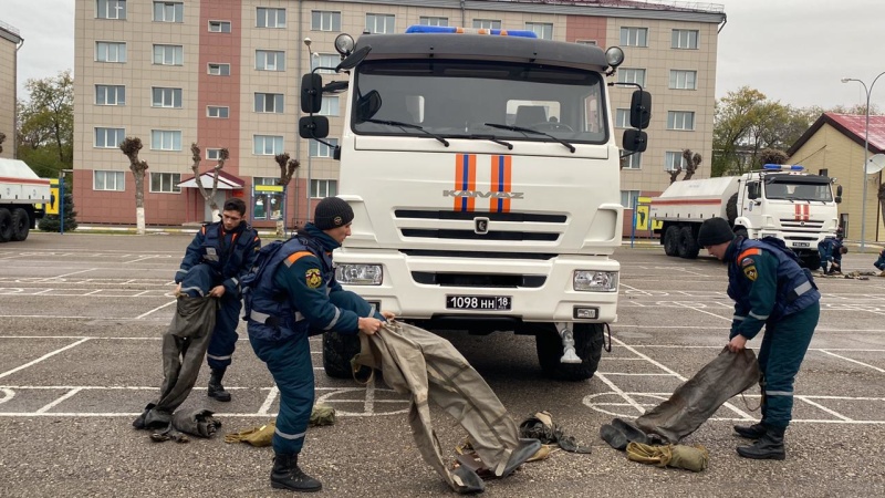 Инструкторско-методические занятия сводного отряда специалистов радиационной, химической и биологической защиты