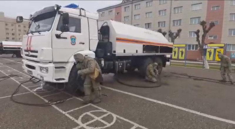 Инструкторско-методические занятия сводного отряда специалистов радиационной, химической и биологической защиты