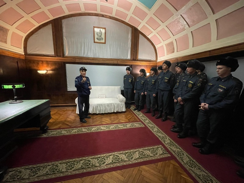 Военнослужащие центра посетили музей гражданской обороны «Бункер Сталина»