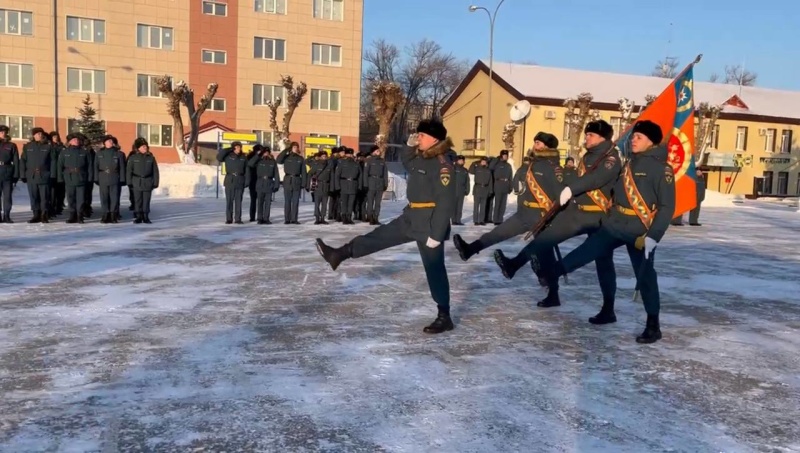 В Спасательном центре прошла торжественная церемония принятия присяги