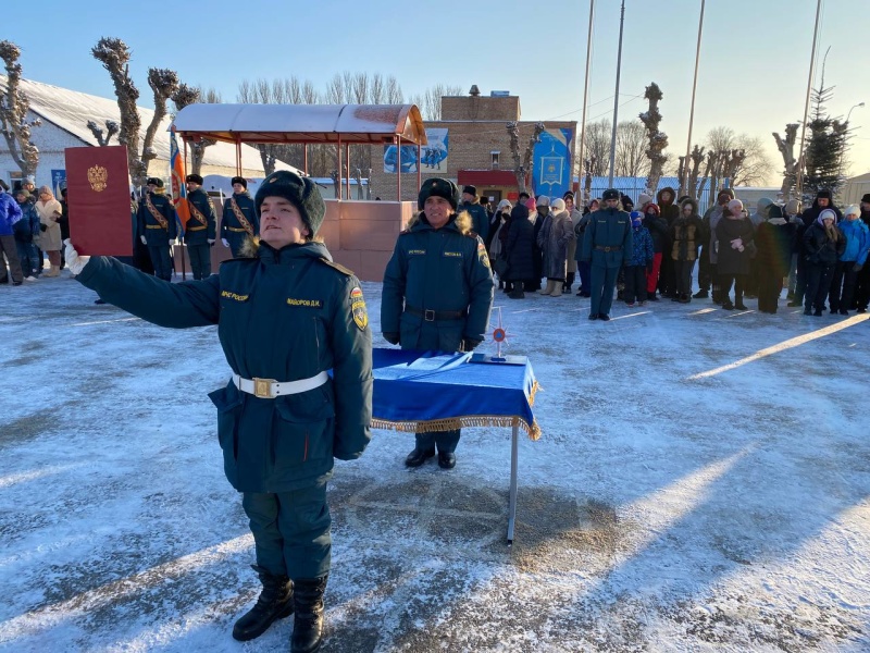 В Спасательном центре прошла торжественная церемония принятия присяги