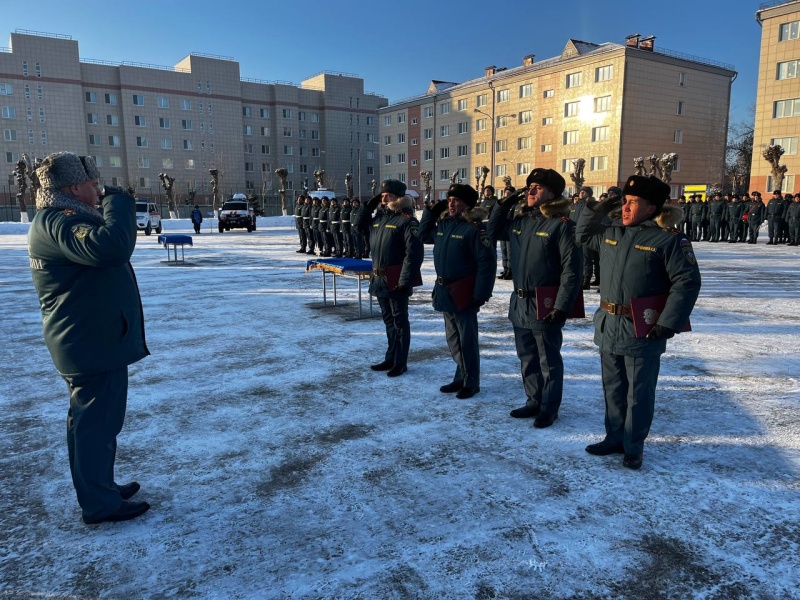 В Спасательном центре прошла торжественная церемония принятия присяги