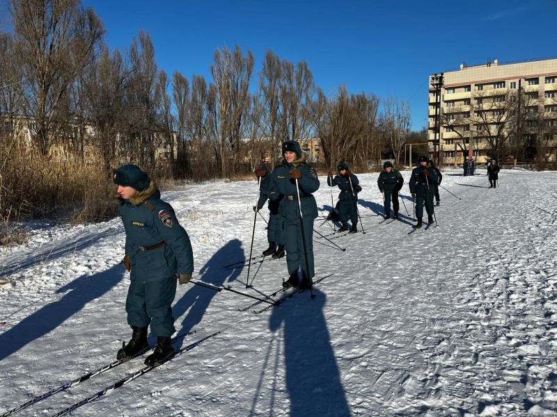 В спасательном центре начались занятия по лыжной подготовке