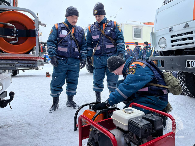 Проверка сил и средств аэромобильной группировки ФГКУ «Волжский СЦ МЧС России» на паводкоопасный период.