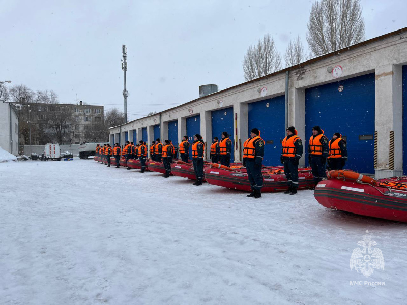 Проверка сил и средств аэромобильной группировки ФГКУ «Волжский СЦ МЧС России» на паводкоопасный период.