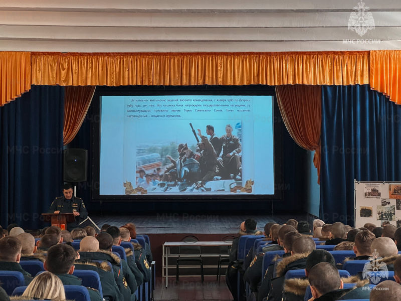 Тематическое мероприятие, посвященное  34-й годовщине вывода Советских войск из Афганистана.