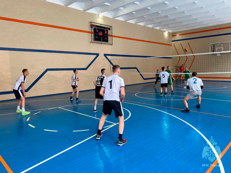Турнир по волейболу среди подразделений спасательного центра