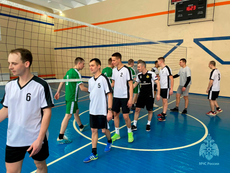 Турнир по волейболу среди подразделений спасательного центра