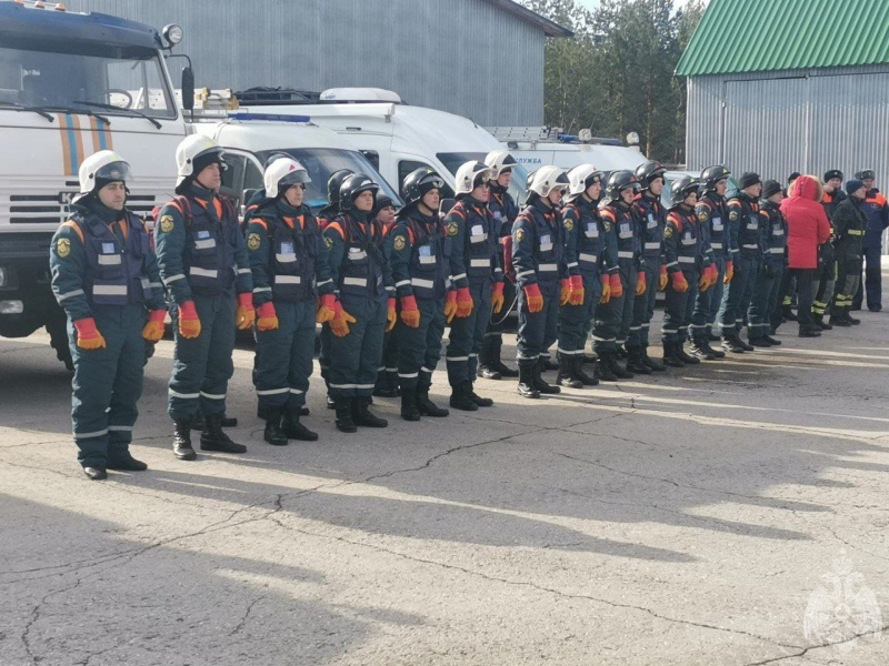 Личный состав Волжского спасательного центра принял участие во Всероссийских командно-штабных учениях