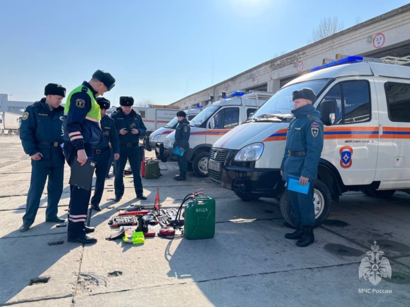 Проведение технического осмотра транспортных средств в ФГКУ "Волжский СЦ МЧС России"