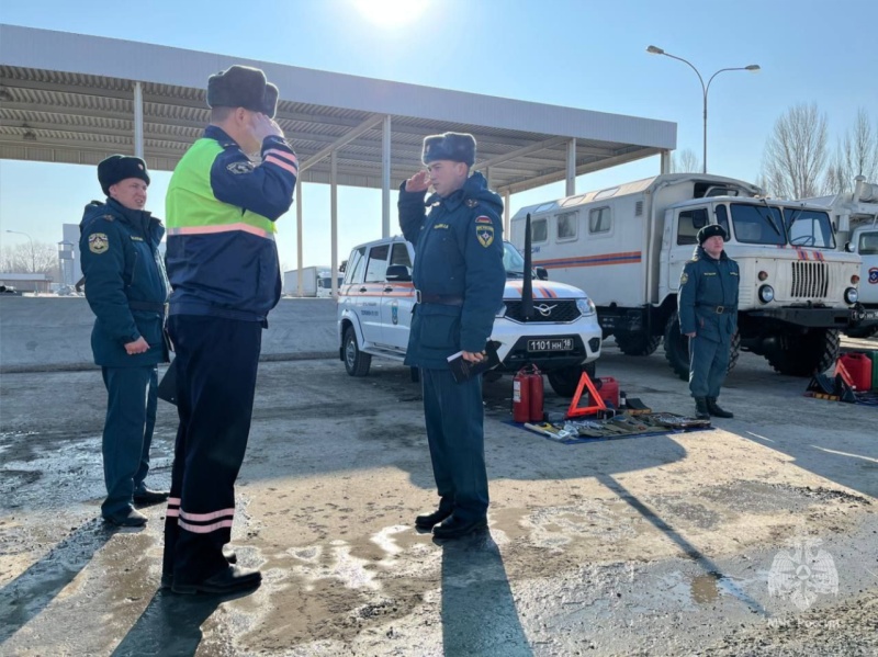 Проведение технического осмотра транспортных средств в ФГКУ "Волжский СЦ МЧС России" Проведение технического осмотра транспортных средств в ФГКУ "Волжский СЦ МЧС России"
