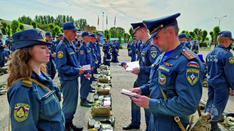В ФГКУ «Волжский СЦ МЧС России» началась сдача итоговой проверки за зимний период обучения 2023 учебного года.