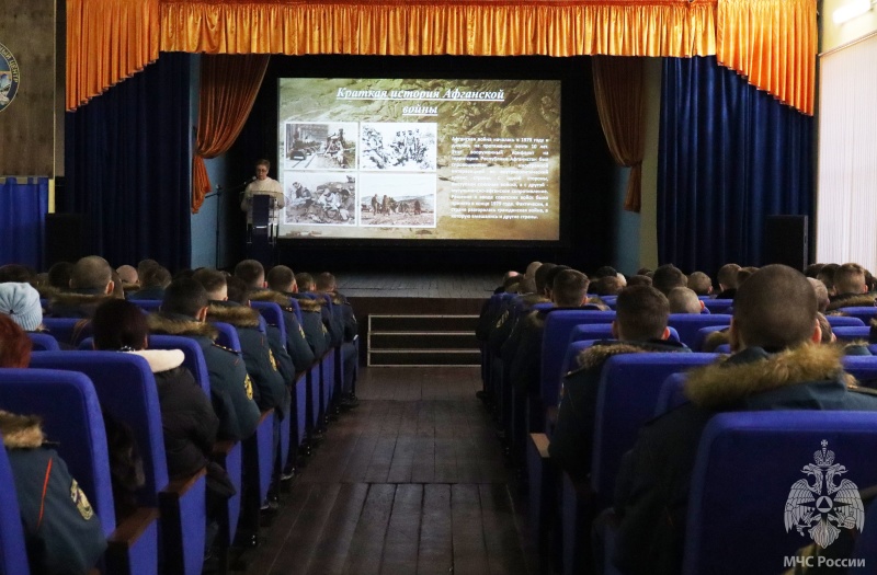 В Волжском спасательном центре прошло торжественное мероприятие посвященное 35-летию со дня вывода советских войск из республики Афганистан