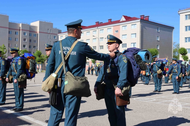 В Центре завершилась сдача итоговой проверки личного состава за зимний период обучения