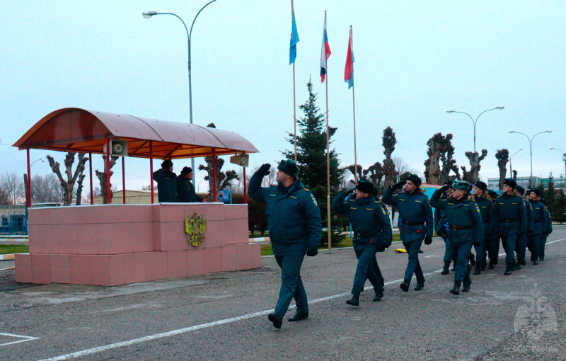 Торжественная церемония принятия Военной присяги прошла в ФГКУ «Волжский СЦ МЧС России»