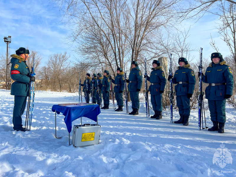 В спасательном центре проводятся занятия по лыжной подготовке