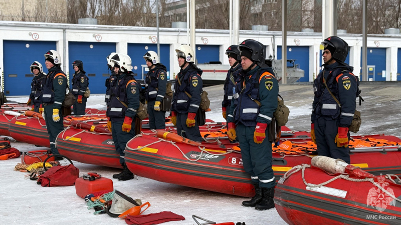 В центре прошла подготовка аэромобильной группировки к периоду весеннего половодья