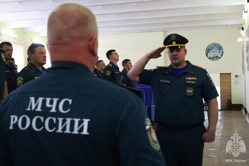 В Волжском спасательном центре подвели итоги контрольной проверки за зимний период обучения 2026 года